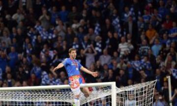 Ivanovic celebrando la Europa League.