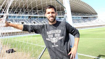 Dani Pacheco, posando para AS en el Ciudad de M&aacute;laga.