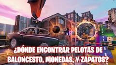 Desafío de Fortnite: ¿Dónde encontrar pelotas de baloncesto, monedas y zapatos?