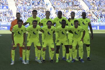 Alineación con la que formó el Leganés en Oviedo