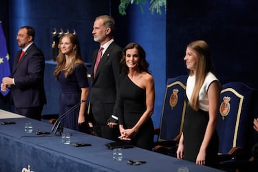 La princesa Leonor,el Rey Felipe VI, la Reina Letizia y la Infanta Sofía presiden la 43ª edición de la entrega de los Premios Princesa de Asturias 2023.