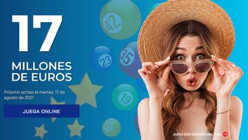 Euromillones: comprobar los resultados del sorteo de hoy, martes 17 de agosto