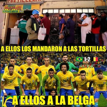 Los memes del triunfo de Bélgica contra Brasil en el Mundial 2018