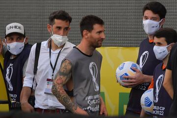 Messi, durante la espera.