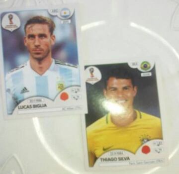 Lucas Biglia (Argentina) y Thiago Silva (Brasil).