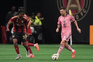 Messi finally returned to action against Atlanta United.