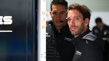 Jean-Éric Vergne, en el garaje de DS Penske.