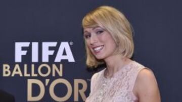 La irlandesa Stephanie Roche durante la ceremonia del Premio Puskas 2014.