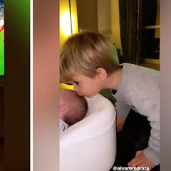 El vídeo que ha enamorado a Turín: la reacción de los hijos de Morata al doblete de su padre