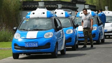 Los robotaxis ya circulan por China: Taxis autónomos sin conductor