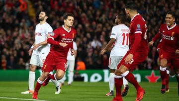 Liverpool 7- Spartak Moscú 0: resumen, resultado y
goles del partido.