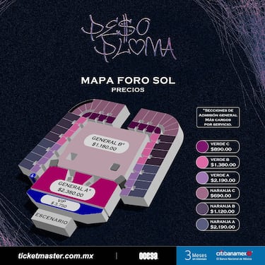 Peso Pluma en el Foro Sol de CDMX: estos son los precios de los boletos