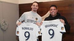 Zlatan Ibrahimovic y Ronaldo en un encuentro