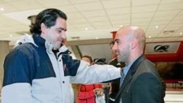 <b>UNIÓN. </b>Uno trabaja en el Racing y es marido de Carmen Mtnez. Bordiu. El otro es De la Peña.