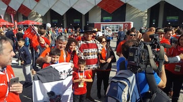 Así vivieron los hinchas de la Roja la previa del duelo