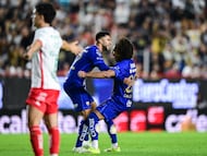 during the 10th round match between Necaxa and Pumas UNAM as part of the Liga BBVA MX Varonil, Torneo Clausura 2026 at Victoria Stadium, on March 06, 2026 in Aguascalientes, Mexico.