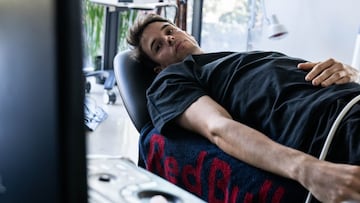 Álex Márquez, durante las pruebas de su lesión posterior al GP de Las Américas.