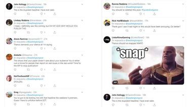 El Washington Post hace algo peor que Thanos: publica spoiler de Avengers Endgame