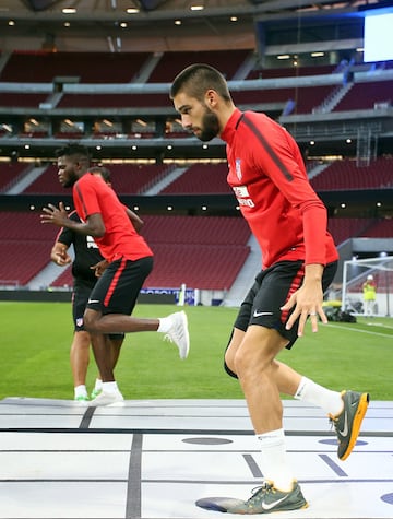 El primer entrenamiento del Atleti en el Wanda Metropolitano