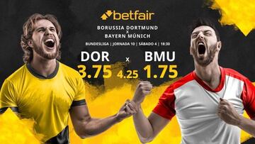 Borussia Dortmund vs. Bayern de Múnich: horario, TV, estadísticas, clasificación y pronósticos