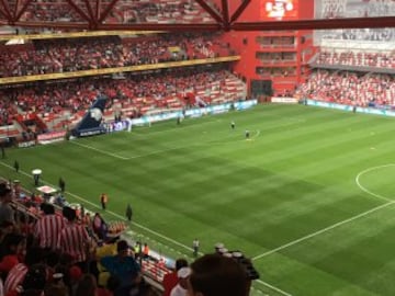 Así se vivió el ambiente previo al partido de ida de Semifinales entre los Diablos Rojos y el cuadro tapatío en el Estadio Nemesio Diez.