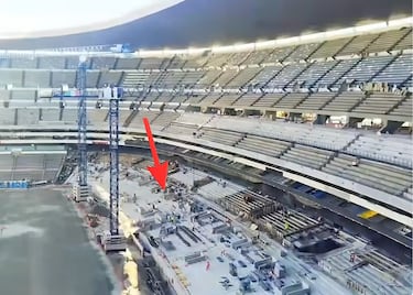 Las imágenes que demuestran el avance de las obras en el Estadio Azteca