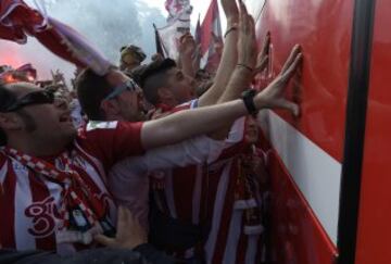 El Sporting de Gijón se juega hoy contra el Betis la permanencia en primera división y la afición sabe que hoy, más que nunca, debe estar a la altura.