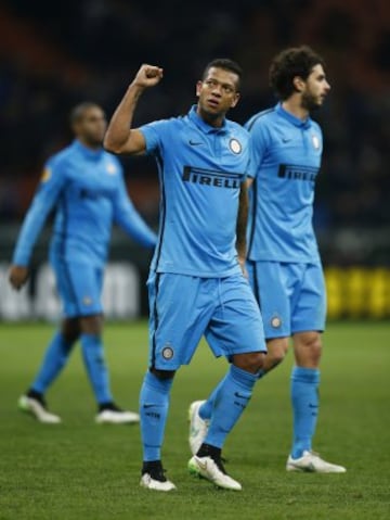 Fredy Guarín, jugador colombiano del Inter de Milan. 
