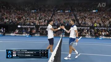 Djokovic da la sorpresa en Australia y pierde ante Chung