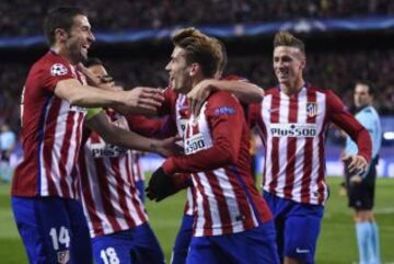 Griezmann celebra el 1-0.