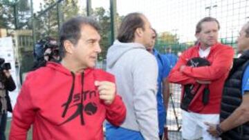 Laporta, este jueves en Madrid.