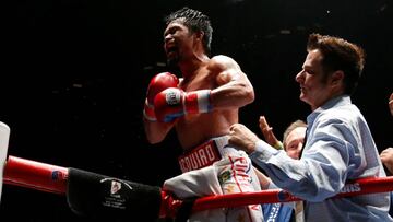 El boxeador filipino habl&oacute; tras su regreso triunfal y el pugilista argentino Matthyse tambi&eacute;n declar&oacute; despu&eacute;s de caer a la lona este s&aacute;bado.