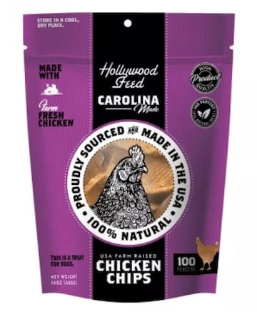 Hollywood Feed Carolina Made Chicken Chips dog treat recall