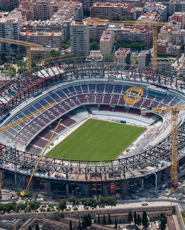 El avance de las obras son muy visibles tanto desde el exterior del estadio como en el interior.