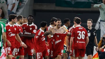 Celebración sevillista.