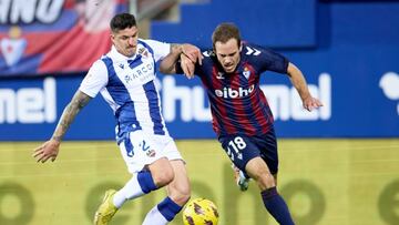 Partido de la jornada 17 entre Eibar y Levante, LaLiga Hypermotion.