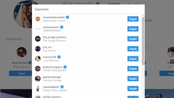 La mujer de Morata comienza a seguir al United en Instagram