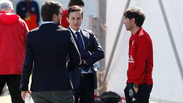 Mateu Alemany, Pablo Longoria y Marcelino.