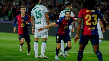 25/09/24 PARTIDO PRIMERA DIVISION
BARCELONA - GETAFE
PRIMER GOL LEWANDOWSKI 1-0 ALEGRIA