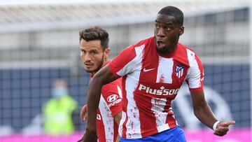 Kondogbia, durante el partido contra el Wolfsburgo.