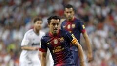 Xavi alcanzará a Raúl y Hierro en número de Clásicos jugados