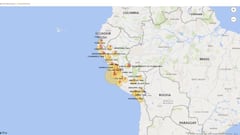 Mapa de casos por coronavirus por región en Perú: hoy, 21 de junio