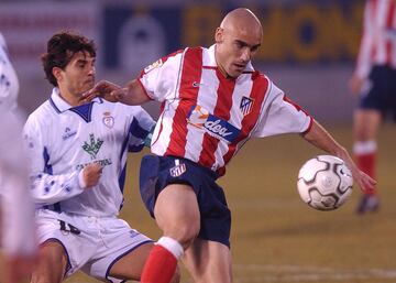 Motor y corazón del centro del campo. Un currante del fútbol, que ejerció como basurero antes de establecerse en la élite, llegó al Atlético desde el Málaga en esa temporada 2001-02 para conseguir regresar a Primera. Intocable junto a Nagore en el medio, los dos jugadores con más minutos. Jugaría un curso con el Atlético en la máxima categoría antes de salir al Zaragoza, Murcia, Rayo y de vuelta al Zaragoza.