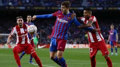 Nico Gonz&aacute;lez, jugador del FC Barcelona, durante un partido de LaLiga Santander ante el Atl&eacute;tico de Madrid.