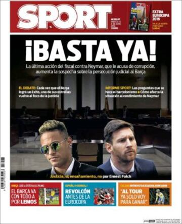 Portadas de la prensa mundial