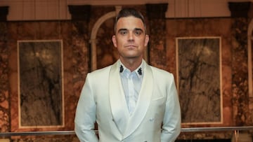 Robbie Williams en los premios Attitude de Londres.