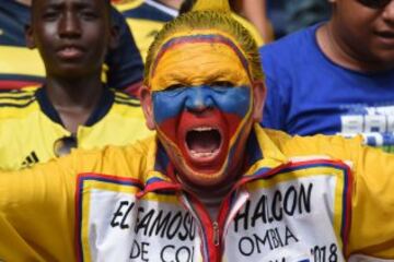 Colombia debuta en las Eliminatorias ante Perú. Ambiente de fiesta y de carnaval en El Metropolitano.