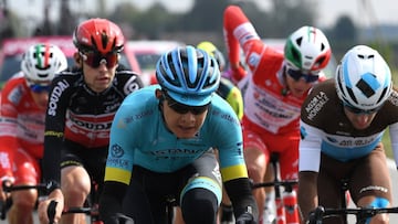 Resultados de los ciclistas colombianos (clasificación etapa y general) luego de la decimotercera etapa del Giro de Italia 2020 entre Cervia y Monselice.