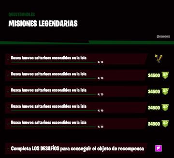 Fortnite Temporada 6: misi&oacute;n legendaria de la Semana 3