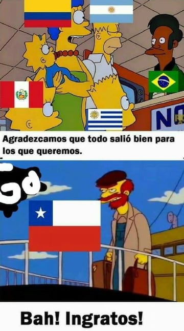 Los memes que se burlan de la eliminación de Chile